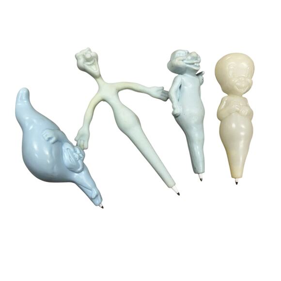 1996 QOC TM Harvey Casper The Ghost Quaker Oats Pen Set As Pictured Ink Dried Up - Picture 1 of 5